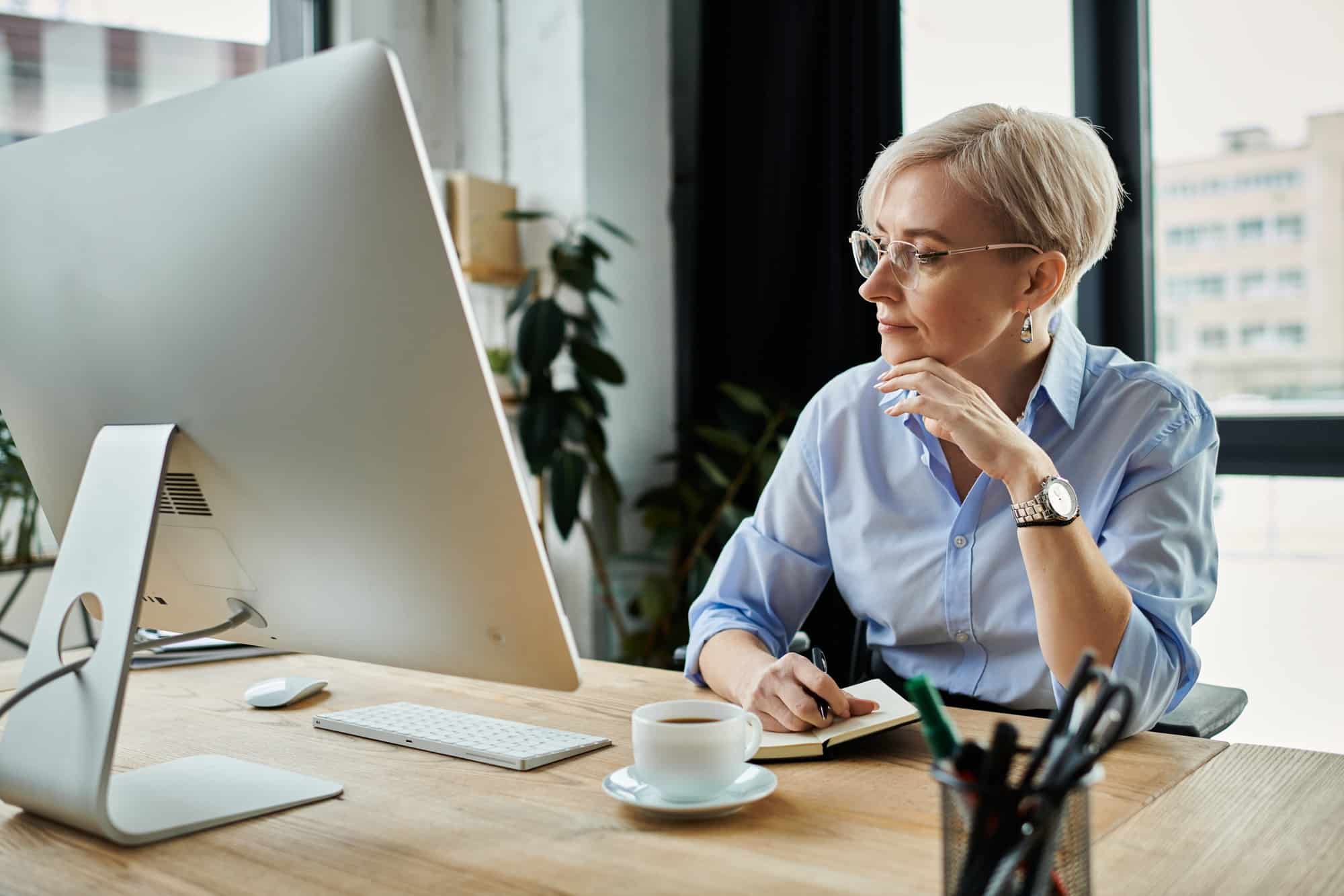 The businesswomans digital domain